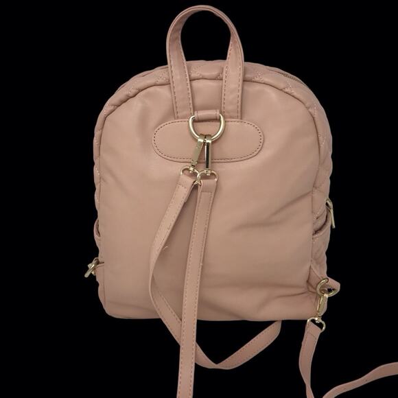 Bebe NWOT Pink Backpack Danielle Barbiecore Bag  Balletcore Purse - Picture 3 of 10